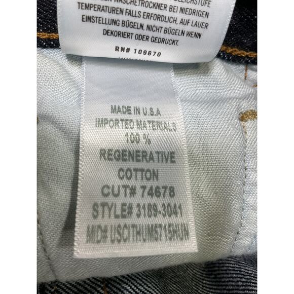 Citizens Of Humanity 'Etta' Blue Cotton Pencil Skirt Size 24 - Picture 5 of 5